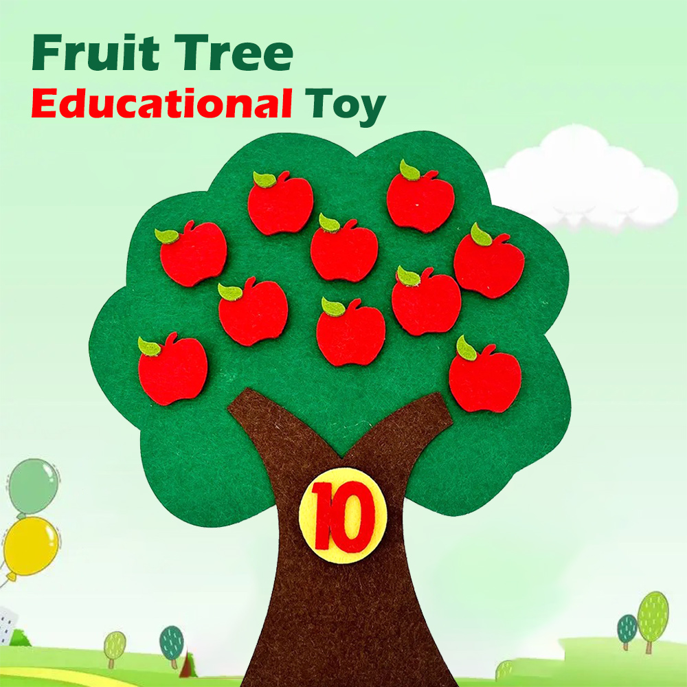 Kids Education Number - Mainan Menghitung Pohon Buah Montessori, Permainan