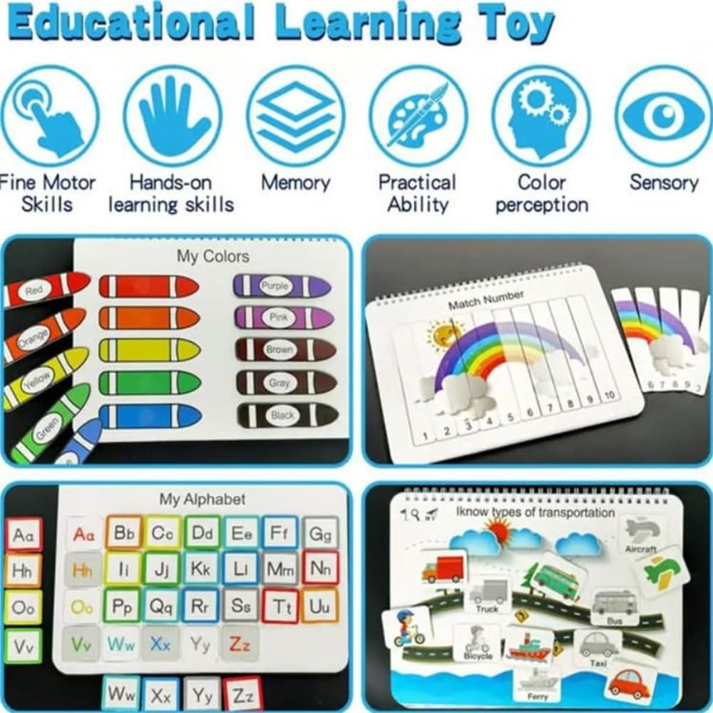 Learning Workbook Preschool - untuk Balita Buku Sibuk Prasekolah Saya