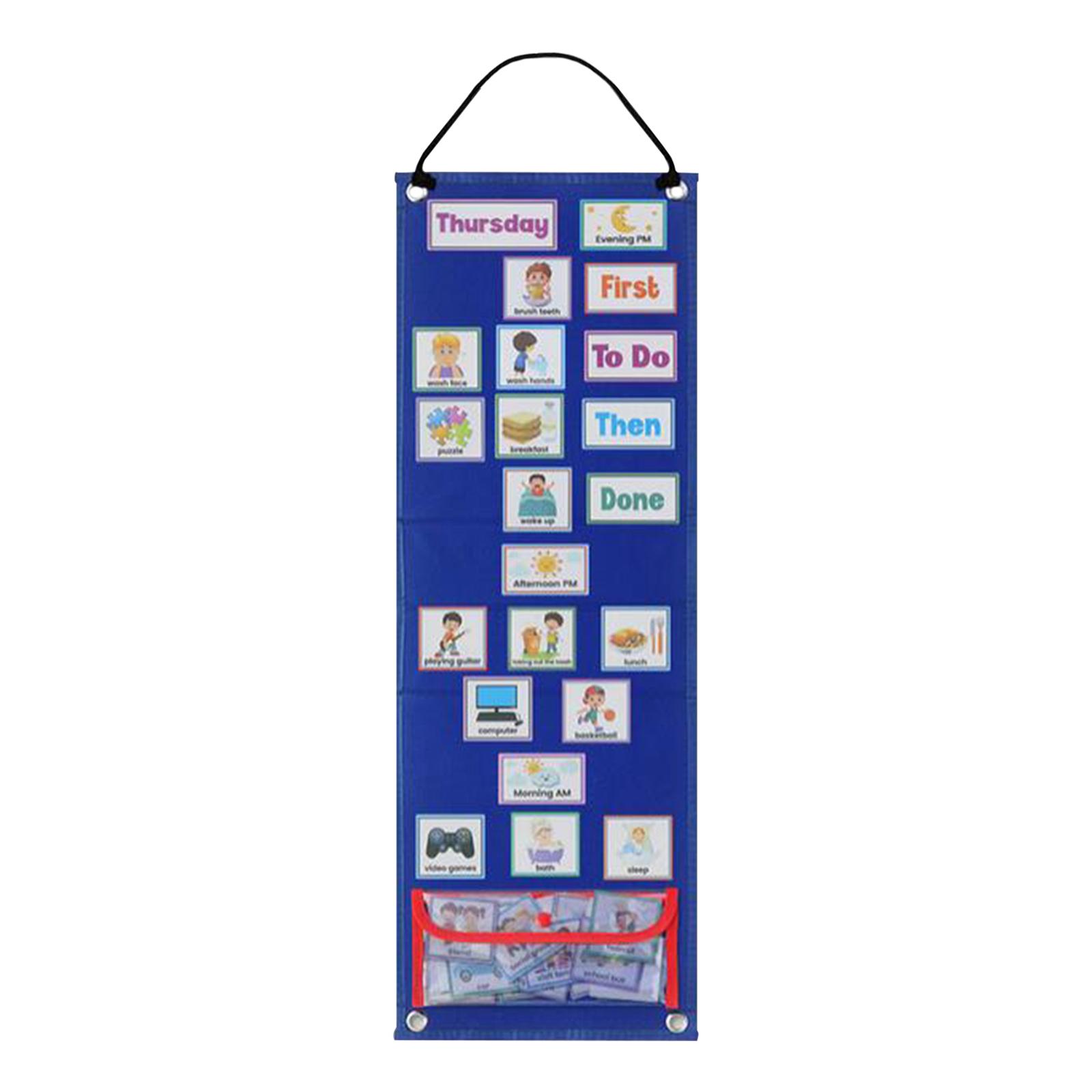 Kids Education Planner - Kartu Jadwal Rutin Harian Visual untuk