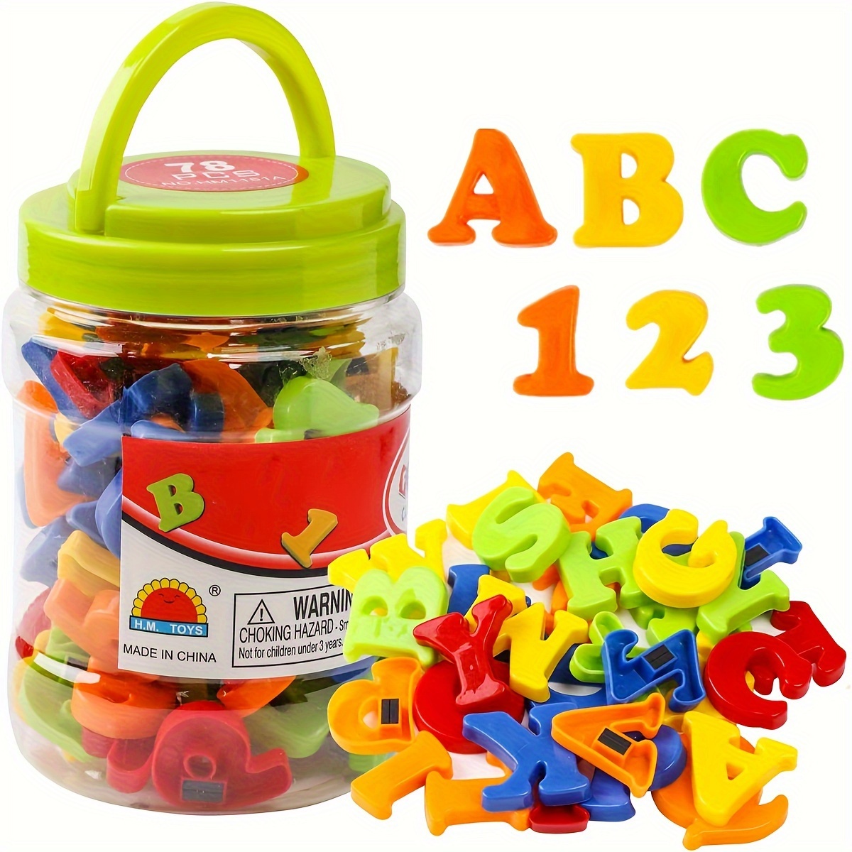 78 PCS Huruf dan Angka Magneti - Kids Education Number ulasan dan harga