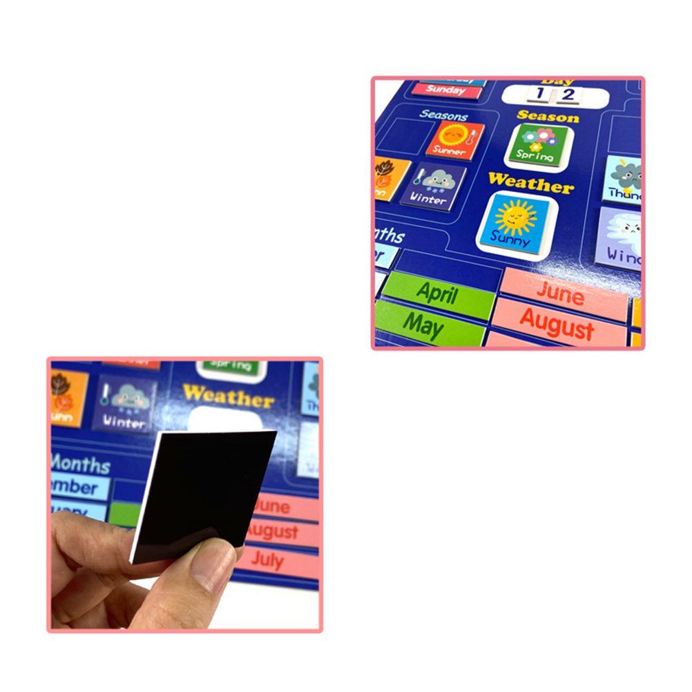 Kalender kayu anak magnetik ka - Kids Education Planner ulasan dan harga