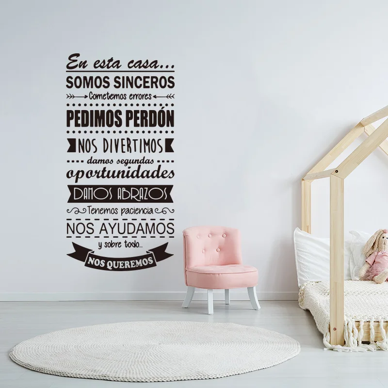 Besar Spanyol Ini Aturan Rumah - Kids Education Quotes ulasan dan harga