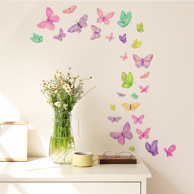 Stiker dinding kupu-kupu roman - Kids Education Quotes ulasan dan harga