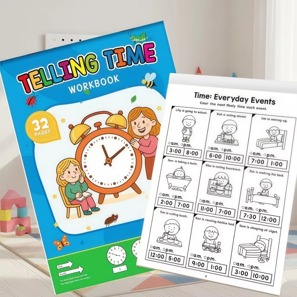 Buku Latihan Melihat Jam untuk - Learning Workbook Preschool ulasan dan harga