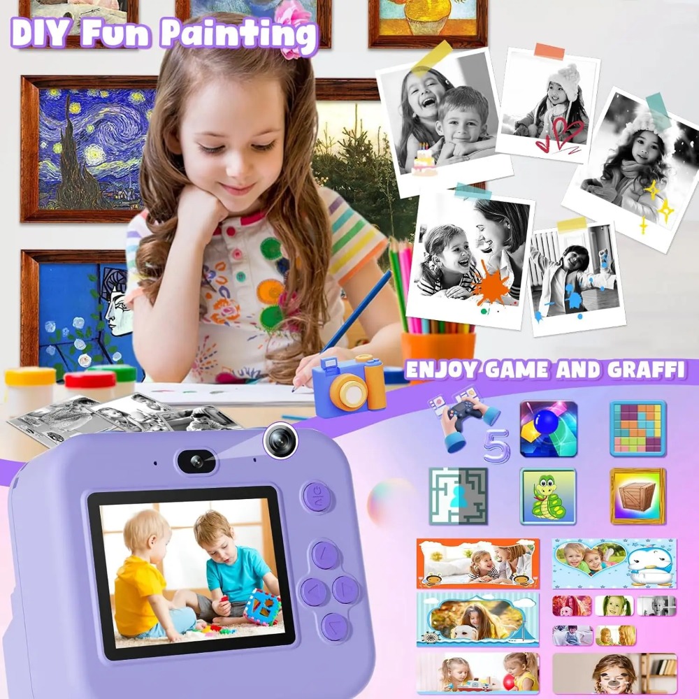 Kamera cetak instan termal edu - Kids Education Images ulasan dan harga