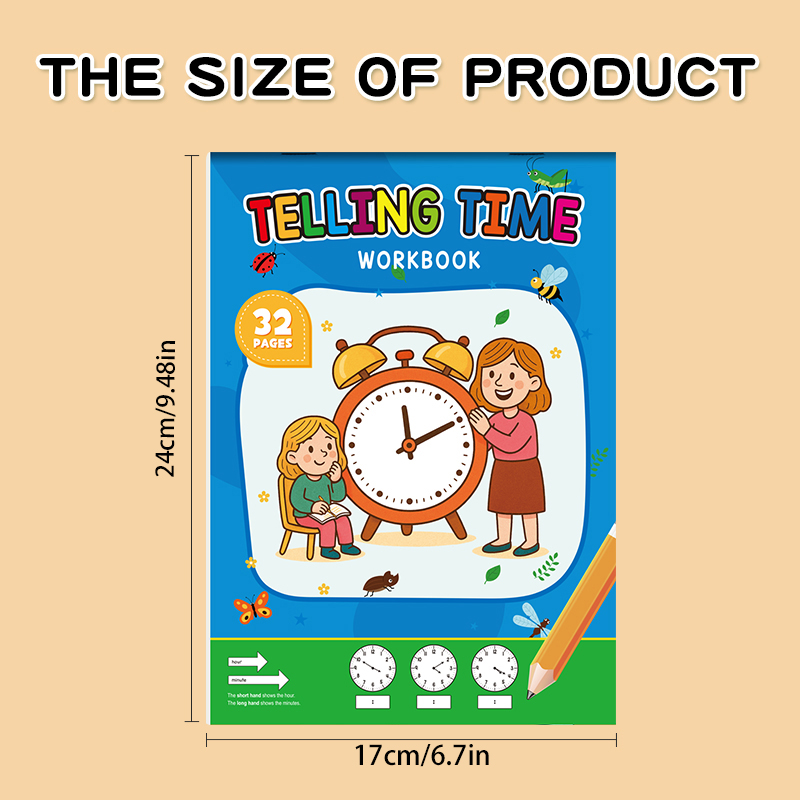 Buku Latihan Jam, Cocok untuk  - Learning Workbook Preschool ulasan dan harga