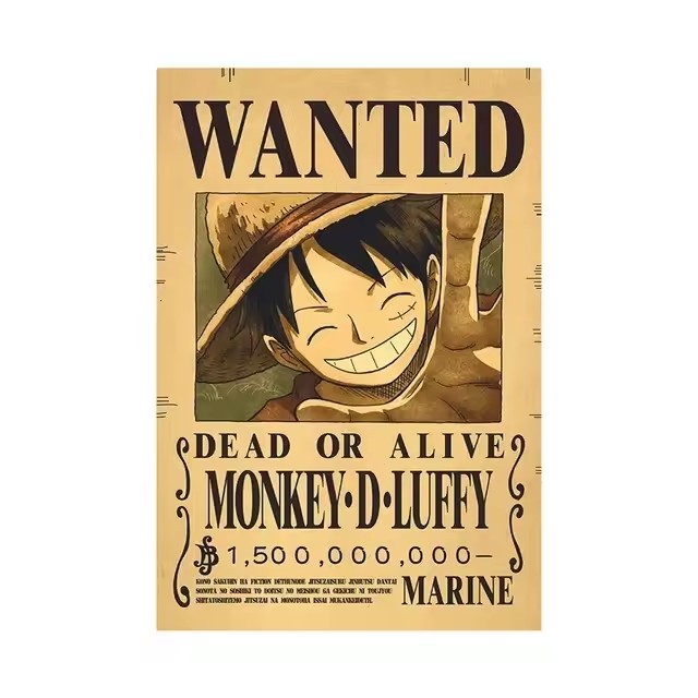 Poster Anime One Piece Bounty  - Kids Education Quotes ulasan dan harga