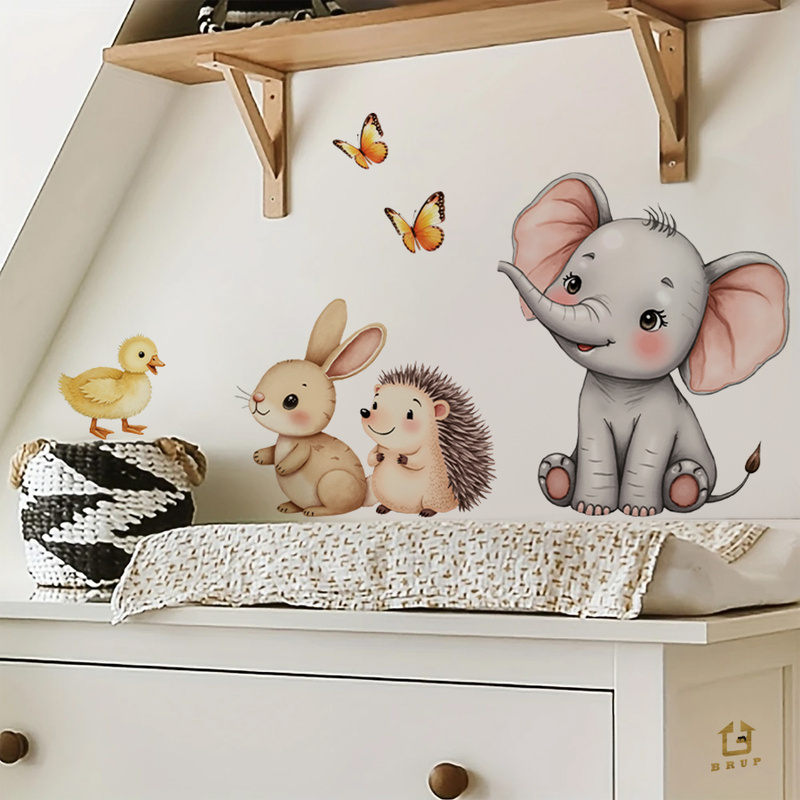 Stiker Dinding Hewan Kartun-St - Kids Education Quotes ulasan dan harga