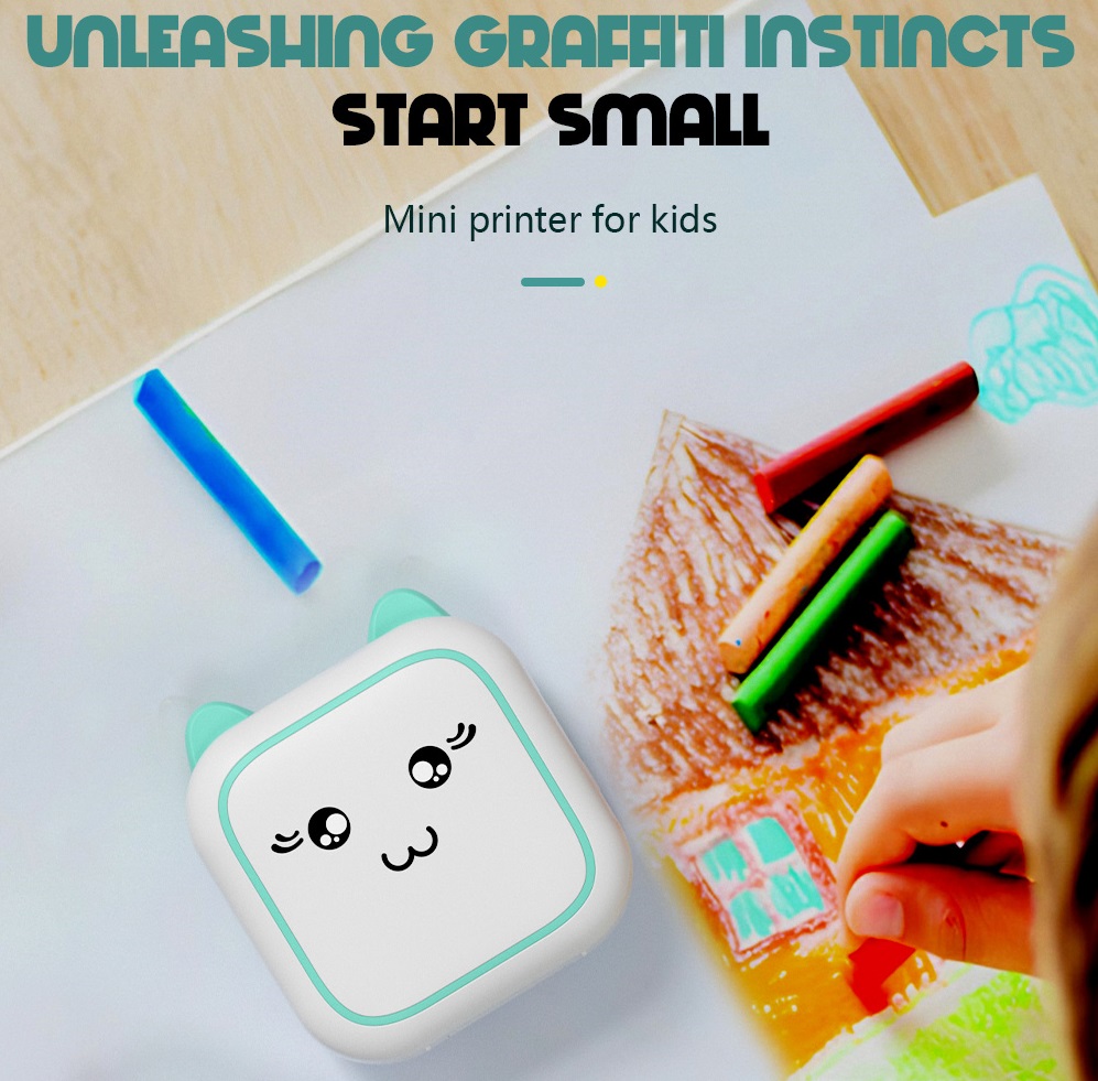 Printer Thermal Mini Kartun Po - Kids Education Questions ulasan dan harga