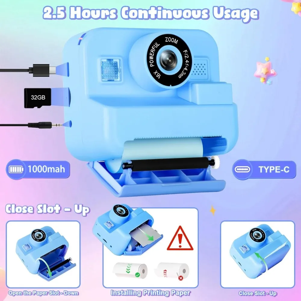 Kamera anak cetak instan kartu - Kids Education Images ulasan dan harga