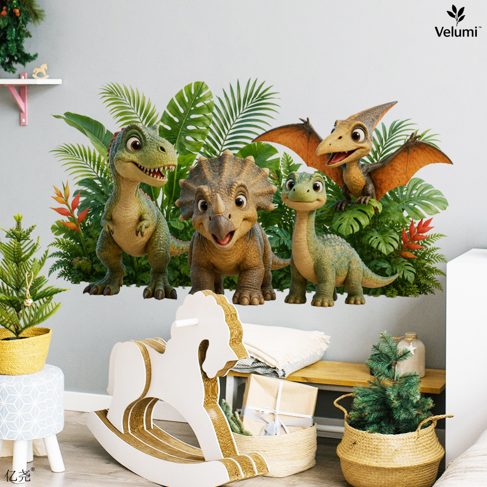 Stiker Dinding Dinosaurus 3D L - Kids Education Quotes ulasan dan harga