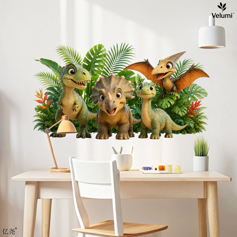 Stiker Dinding Dinosaurus 3D L - Kids Education Quotes ulasan dan harga
